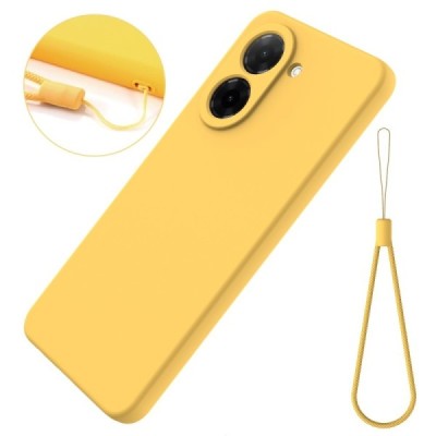Xiaomi Poco C71 4G "Shell" hard liquid silicone (TPU) case yellow - cover | Priedai.lt