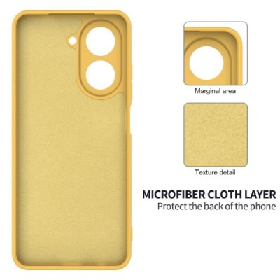 Xiaomi Poco C71 4G "Shell" hard liquid silicone (TPU) case yellow - cover | Priedai.lt