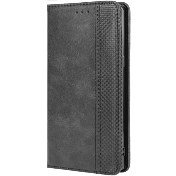 „Vintage“ flip case - black (Velvet)