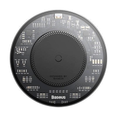 "Baseus" Simple 2 Wireless Charger - Black (15W) | Priedai.lt