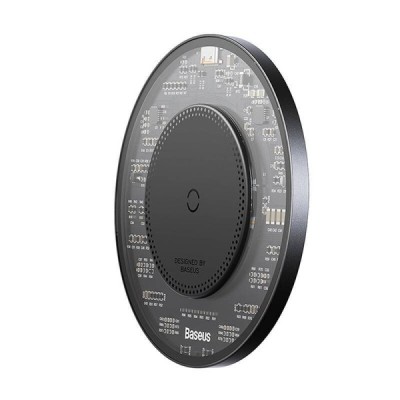 "Baseus" Simple 2 Wireless Charger - Black (15W) | Priedai.lt