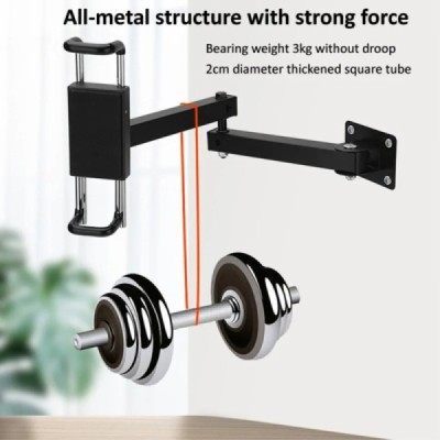 „Saige“ universal wall tablet holder with lock - black | Priedai.LT