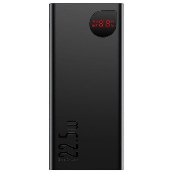 "Baseus" Adaman Metal Fast Charge Power Bank - Black (20000 mAh, 22.5W)