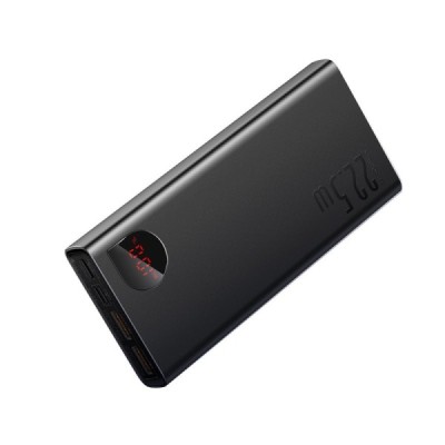 Baseus Adaman Metal Fast Charge External Battery - Black (20000 mAh, 22.5W) | Priedai.LT