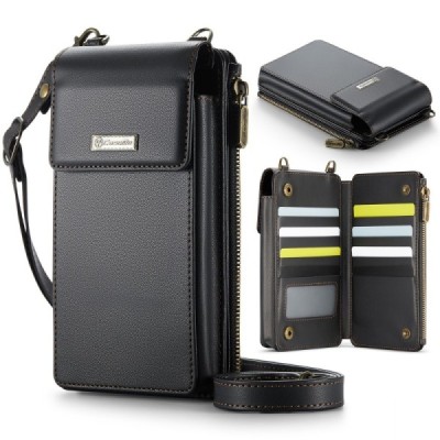 CaseMe ME50 Universal Case (Wallet) - Handbag - Black (XXL) | Priedai.lt
