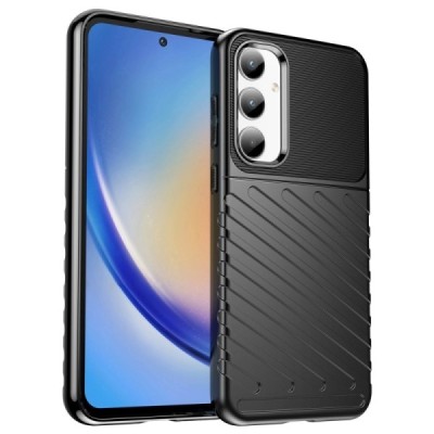 Samsung Galaxy A35 "Mofan" Thunder hard silicone (TPU) case black - cover | Priedai.lt
