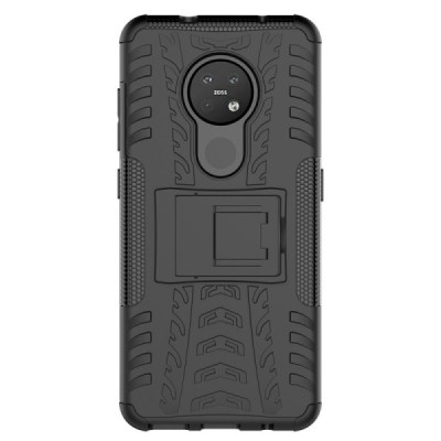 Enhanced protections "Kickstand" Xiaomi 14 Ultra black hard silicone (TPU) and plastic case | Priedai.lt