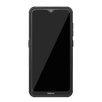 Enhanced protections "Kickstand" Xiaomi 14 Ultra black hard silicone (TPU) and plastic case | Priedai.lt
