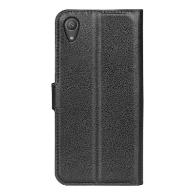 Sony Xperia XA1 Binfen Litchi Flip Book Case - Black | Priedai.lt