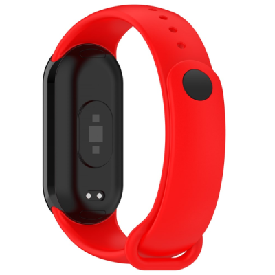 "Kumikoo" smartwatch hard silicone (TPU) bracelet (strap) - Red (Xiaomi Smart Band 9 NFC / 9 / 8 NFC / 8) | Priedai.lt