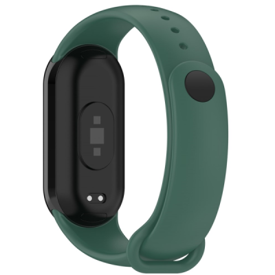 "Kumikoo" smartwatch hard silicone (TPU) bracelet (strap) - Green (Xiaomi Smart Band 9 NFC / 9 / 8 NFC / 8) | Priedai.lt