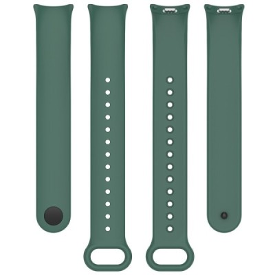 "Kumikoo" smartwatch hard silicone (TPU) bracelet (strap) - Green (Xiaomi Smart Band 9 NFC / 9 / 8 NFC / 8) | Priedai.lt