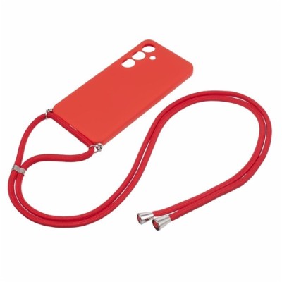 Samsung Galaxy S24 "Mofan" Strap hard silicone (TPU) case - Red | Priedai.lt