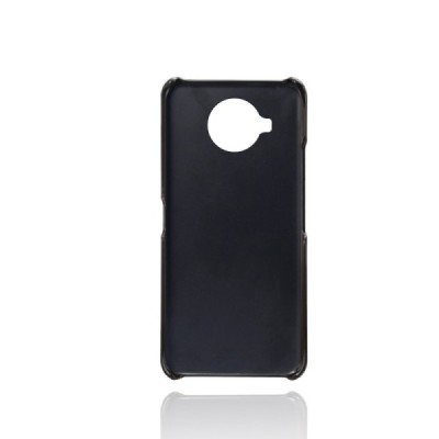 „KSQ“ Shell Nokia 8.3 black leather case - back with pocket for cards | Priedai.lt
