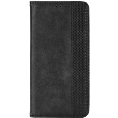 Xiaomi Redmi Note 14 Pro (Pro+) 5G (Poco X7 5G) Vintage black leather flip case - booklet with magnet | Priedai.lt