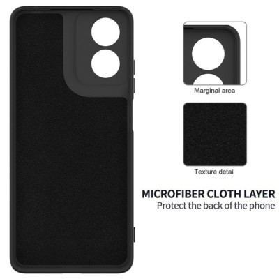 Motorola Moto E14 4G, G04 4G, G04s 4G, G24 4G "Shell" hard liquid silicone (TPU) case black - cover | Priedai.lt