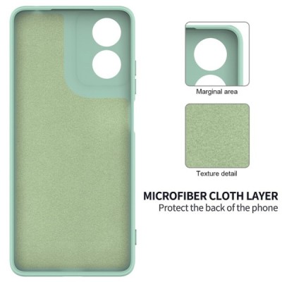 Motorola Moto E14 4G, G04 4G, G04s 4G, G24 4G "Shell" hard liquid silicone (TPU) case green - cover | Priedai.lt