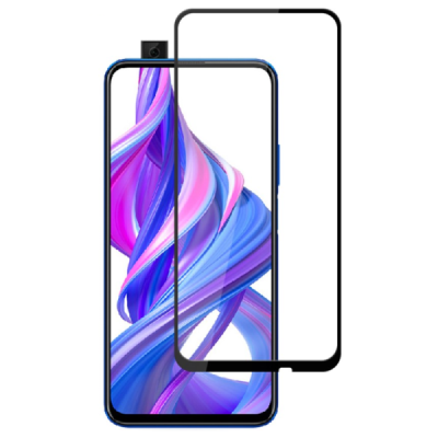 Huawei P Smart Pro (2019) / P Smart Z / Honor 9X "AMORUS" Tempered Glass reinforced protection black full coverage protective sc