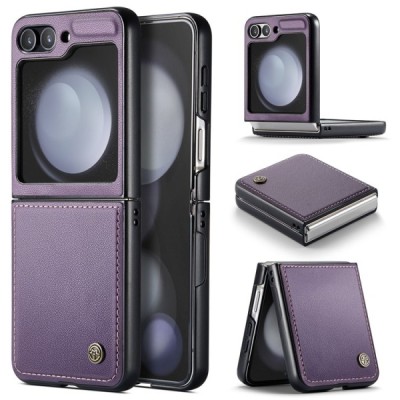 Samsung Galaxy Flip7 FE / Flip6 „CaseMe“ Leather plastic Purple case - cover | Priedai.lt