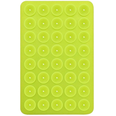 "Suction Pad" universal silicone suction cup mat (holder) - green | Priedai.LT