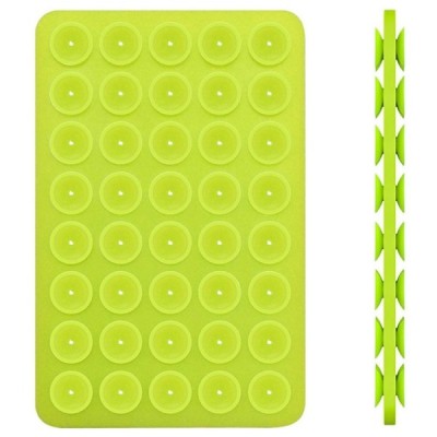 "Suction Pad" universal silicone suction cup mat (holder) - green | Priedai.LT