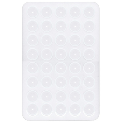 "Suction Pad" universal silicone suction cup mat (holder) - white | Priedai.LT