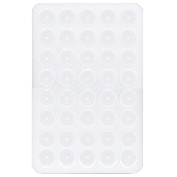 "Suction Pad" silicone suction cup mat (holder) - white