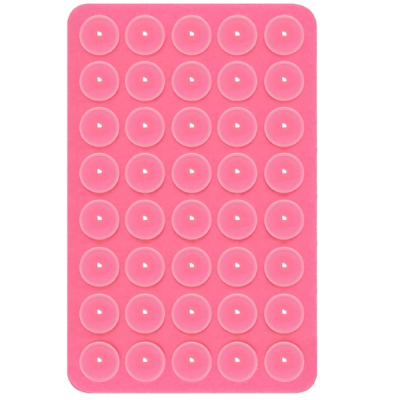 "Suction Pad" universal silicone suction cup mat (holder) - Pink | Priedai.LT