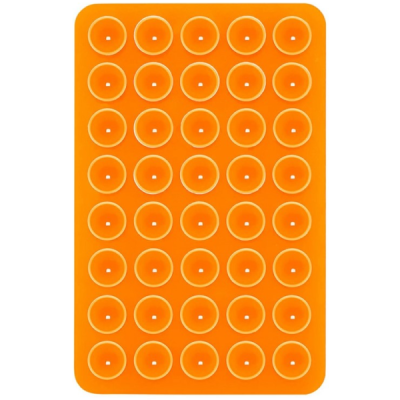 "Suction Pad" universal silicone suction cup mat (holder) - orange | Priedai.LT