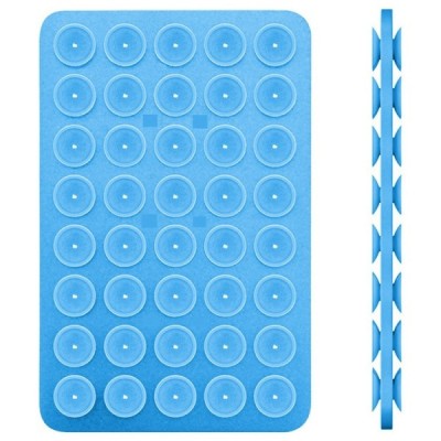 "Suction Pad" universal silicone suction cup mat (holder) - Blue | Priedai.LT