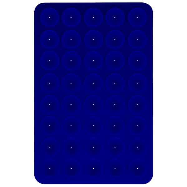 "Suction Pad" silicone suction cup mat (holder) - dark blue