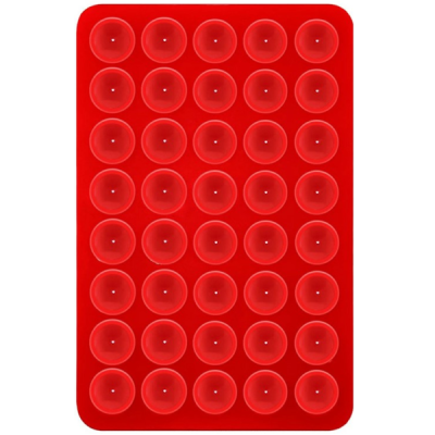 "Suction Pad" universal silicone suction cup mat (holder) - Red | Priedai.LT