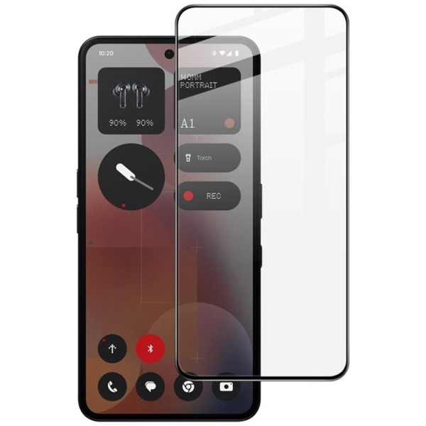 "IMAK" Tempered Glass full coverage protective screen glass - black (Nothing Phone 3a / 3a Pro)