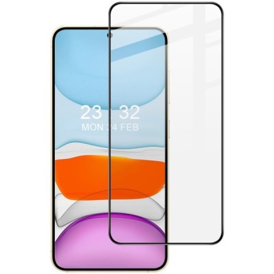 Samsung Galaxy S25+ "IMAK" Tempered Glass reinforced protection black full coverage protective screen glass | Priedai.lt