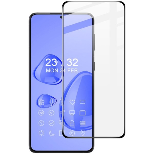 "IMAK" Tempered Glass full coverage protective screen glass - black (Galaxy S21)