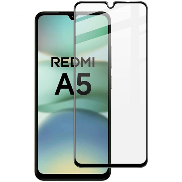 "IMAK" Tempered Glass full coverage protective screen glass - black (Redmi A5 4G / Poco C71 4G)