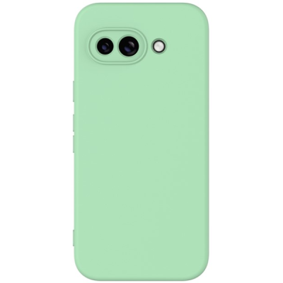 Google Pixel 9a "Shell" hard liquid silicone (TPU) case green - cover | Priedai.lt