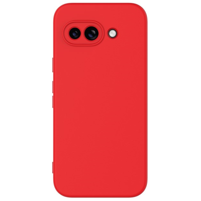 Google Pixel 9a "Shell" hard liquid silicone (TPU) case red - cover | Priedai.lt