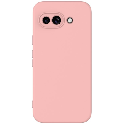 Google Pixel 9a "Shell" hard liquid silicone (TPU) case pink - cover | Priedai.lt