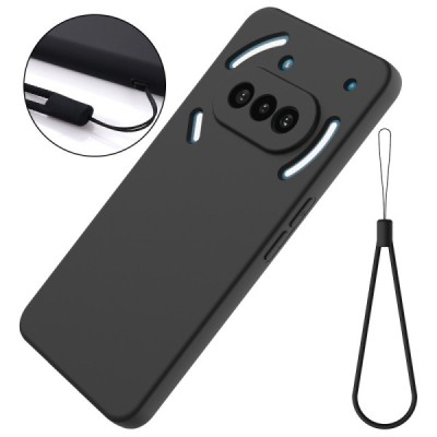 Nothing Phone 3a "Shell" hard liquid silicone (TPU) case black - cover | Priedai.lt
