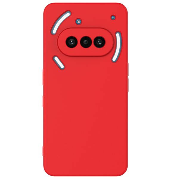 "Shell" hard silicone (TPU) case - red (Nothing Phone 3a)