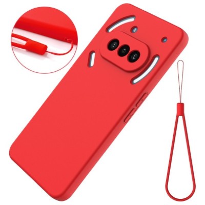Nothing Phone 3a "Shell" hard liquid silicone (TPU) case red - cover | Priedai.lt