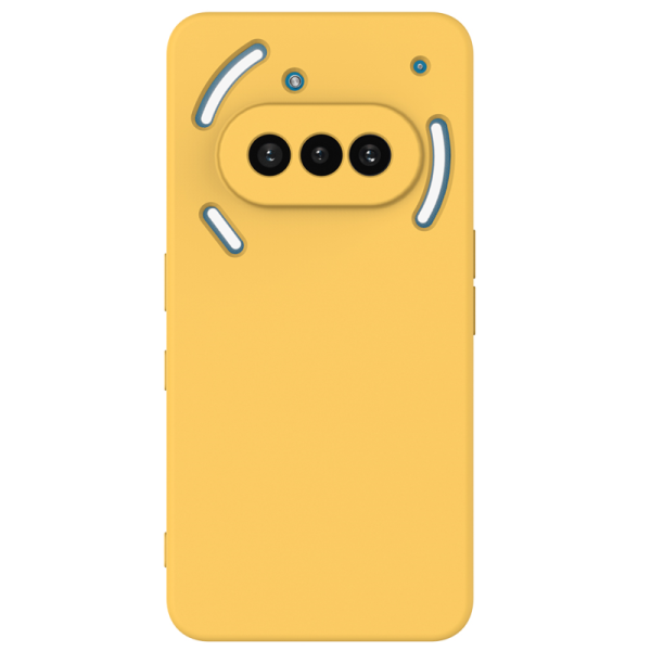 "Shell" hard silicone (TPU) case - yellow (Nothing Phone 3a)
