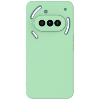 Nothing Phone 3a "Shell" hard liquid silicone (TPU) case green - cover | Priedai.lt