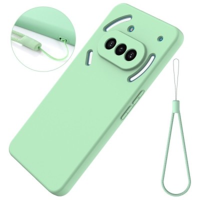Nothing Phone 3a "Shell" hard liquid silicone (TPU) case green - cover | Priedai.lt