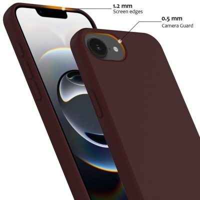 "Shell" MagSafe Hard Silicone (TPU) Case Cover - burgundy (iPhone 17e / 16e)