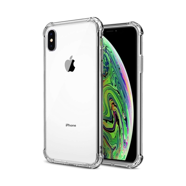 Reinforced protection hard silicone (TPU) case - transparent (iPhone X / Xs)