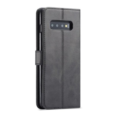 Samsung Galaxy S10 LC IMEEKE Flip Book Case Cover - Black | Priedai.lt