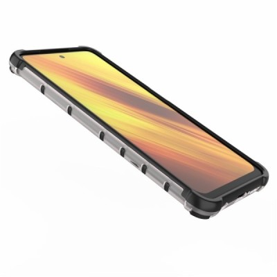 "Mofan" Honeycomb Reinforced Protection Case - Clear (Xiaomi Poco X3 (X3 Pro)) | Priedai.lt