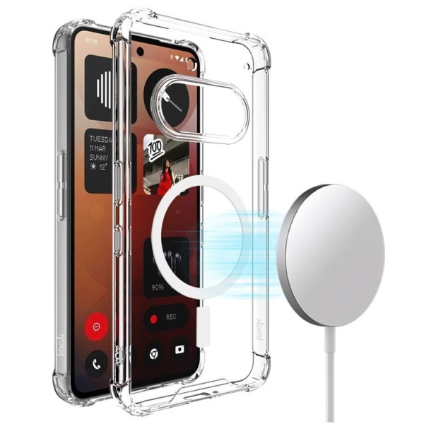 "IMAK" Candy MagSafe Hard Silicone (TPU) Case - transparent (Nothing Phone 3a)